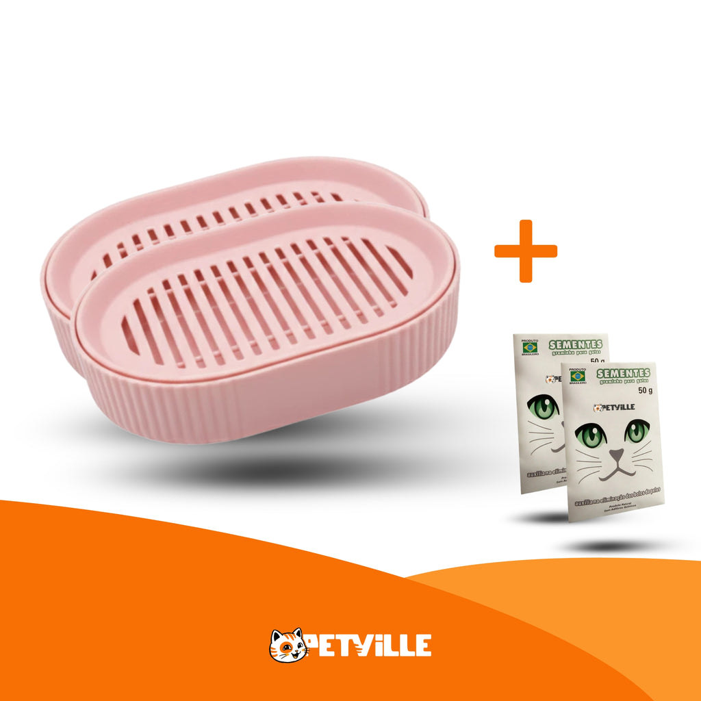 Grama Hidropônica Cultivável para Gatos - Petville™